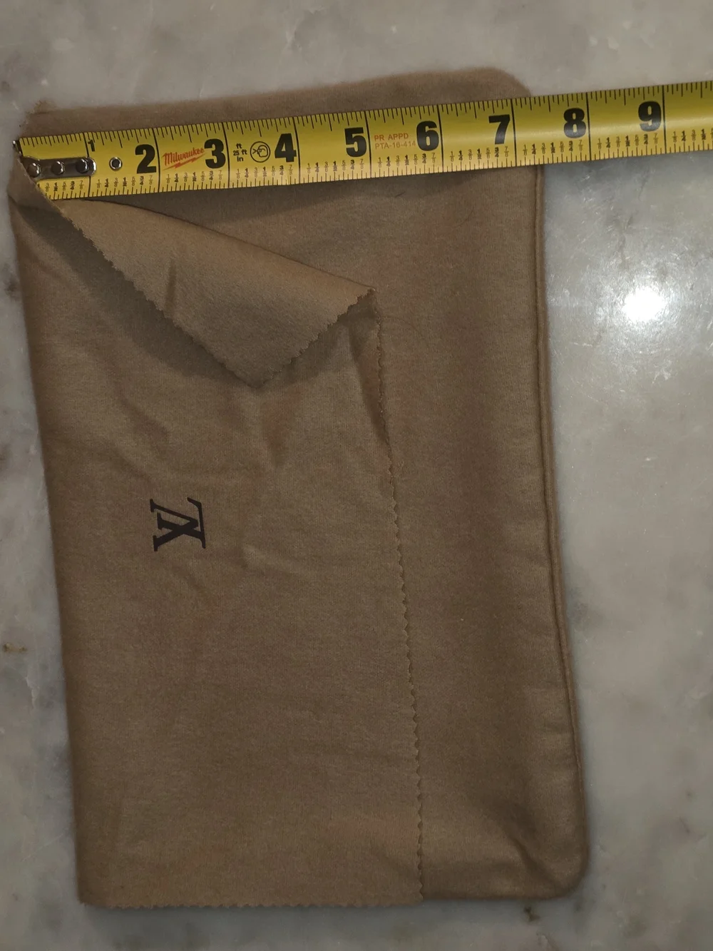 Louis Vuitton Light Brown Dust Bag Pouch- 11.6